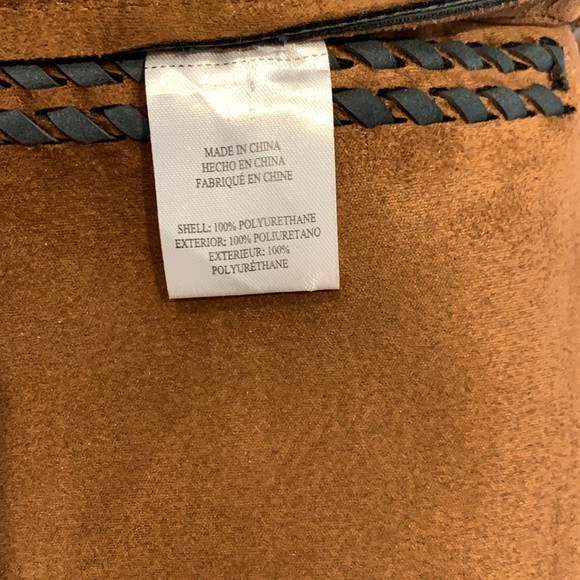 Street Level Suede Leather Slouchy Hobo Large Shoulder Bag - Picture 4 of 14